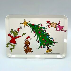 Grinch Melamine Christmas‎ Platter Cindy Lou Who Dr. Seuss MISPRINT CALLOUT